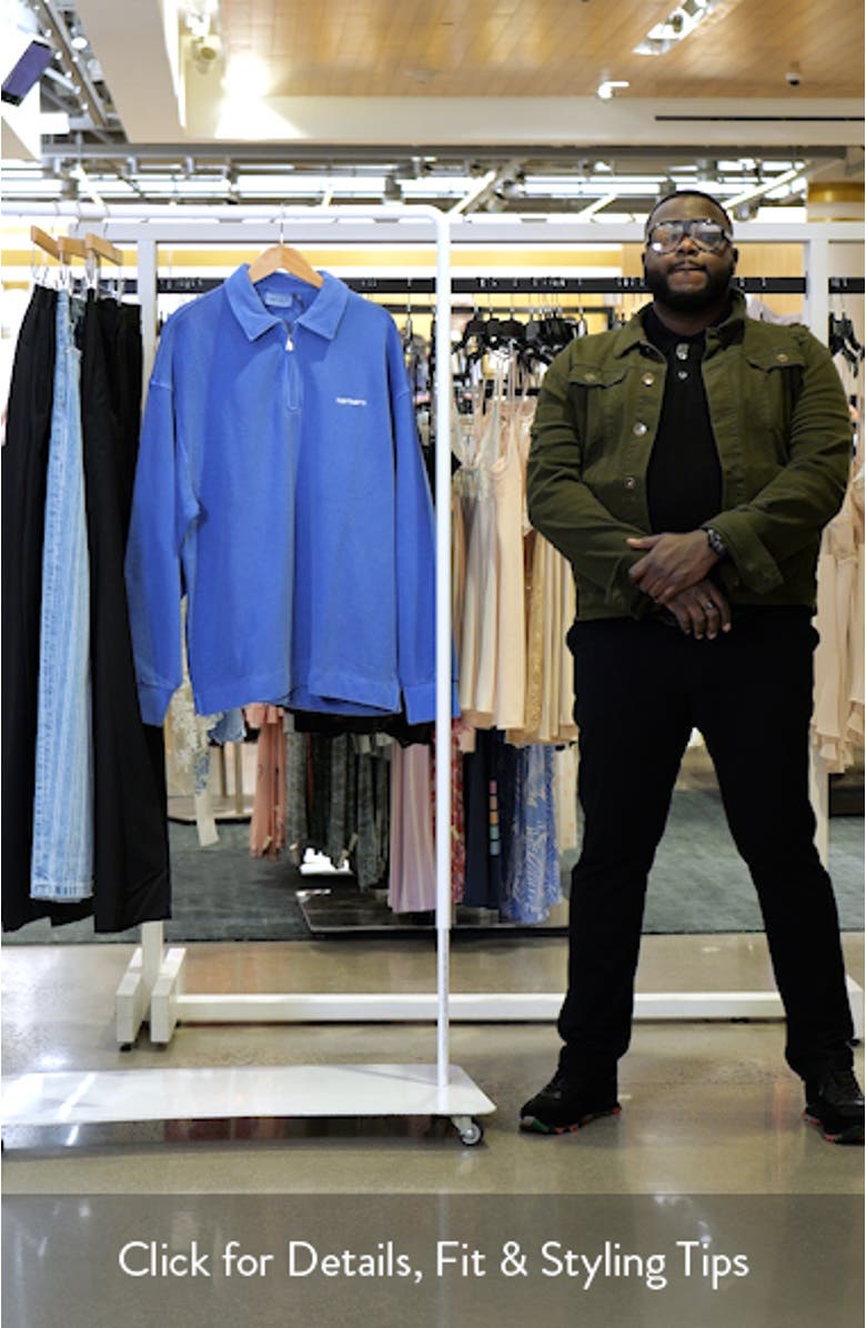 Cotton Piqué Quarter Zip Pullover, sales video thumbnail