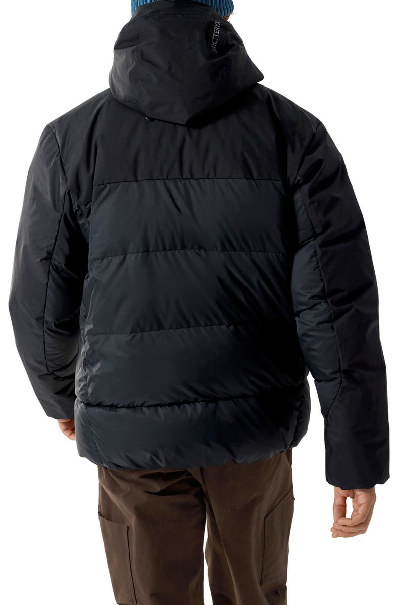 Arc'teryx Thorium Quilted 750 Fill Power Down Hooded Jacket, Alternate, color, Black