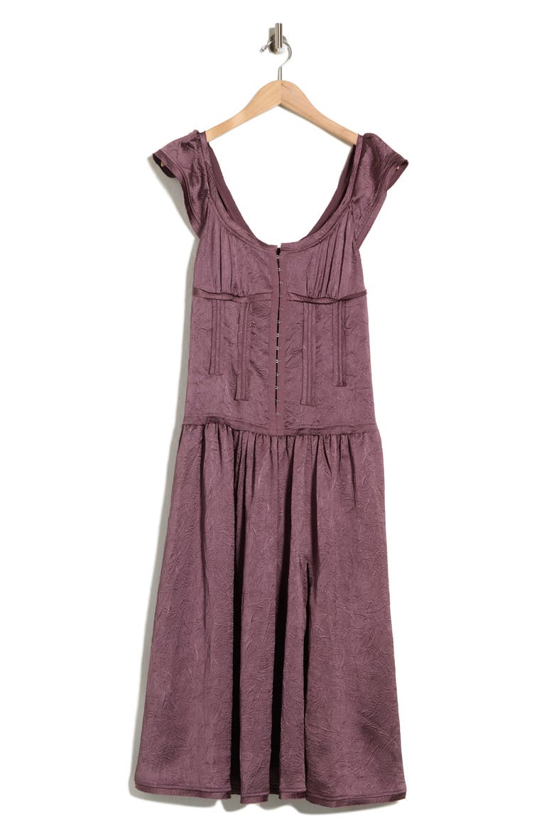 Loveday Midi Dress, Main, color, BROWN