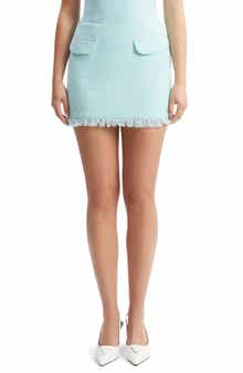 Cece Bouclé Miniskirt