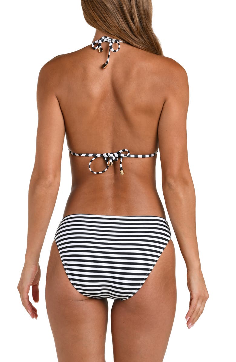 L'AGENCE Kristin Voyage Triangle Bikini Top, Alternate, color, Black