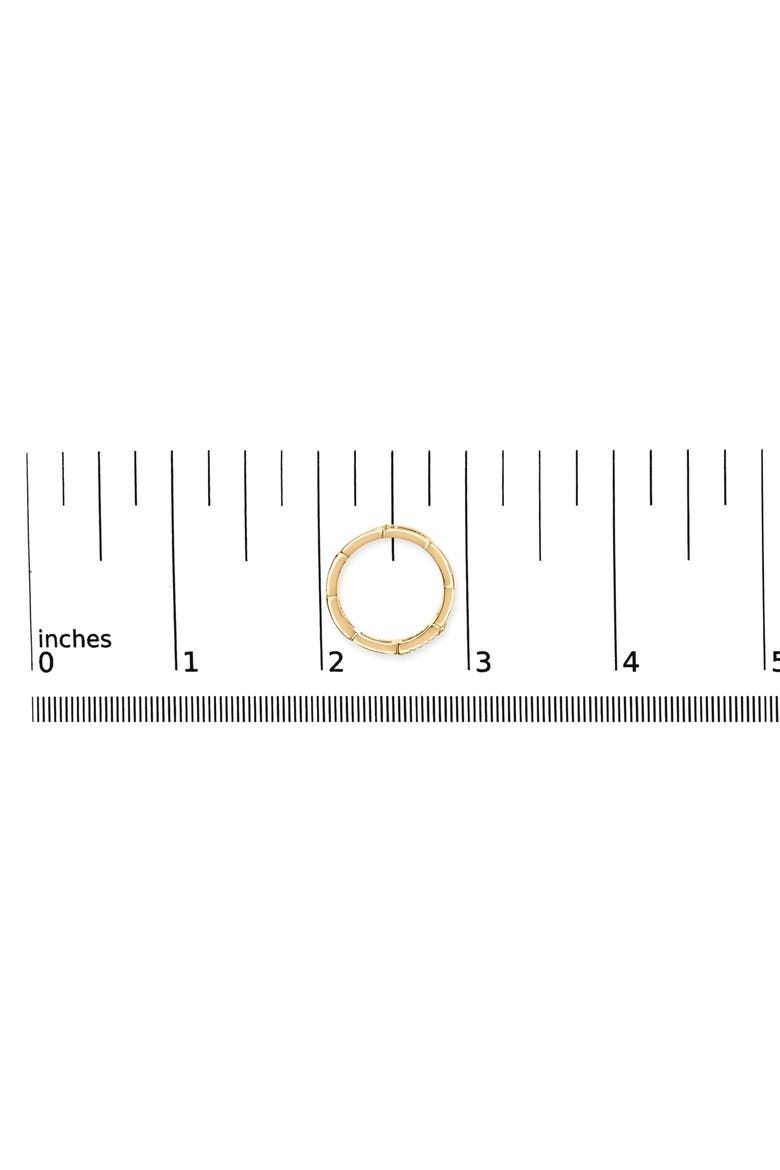 10K Yellow Gold Diamond Accent Paperclip Band Ring, Alternate, color, Yellow Gold