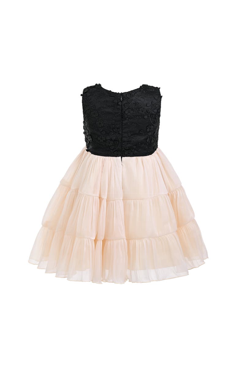 Tulleen Veyona Lace Tulle Dress, Alternate, color, Black