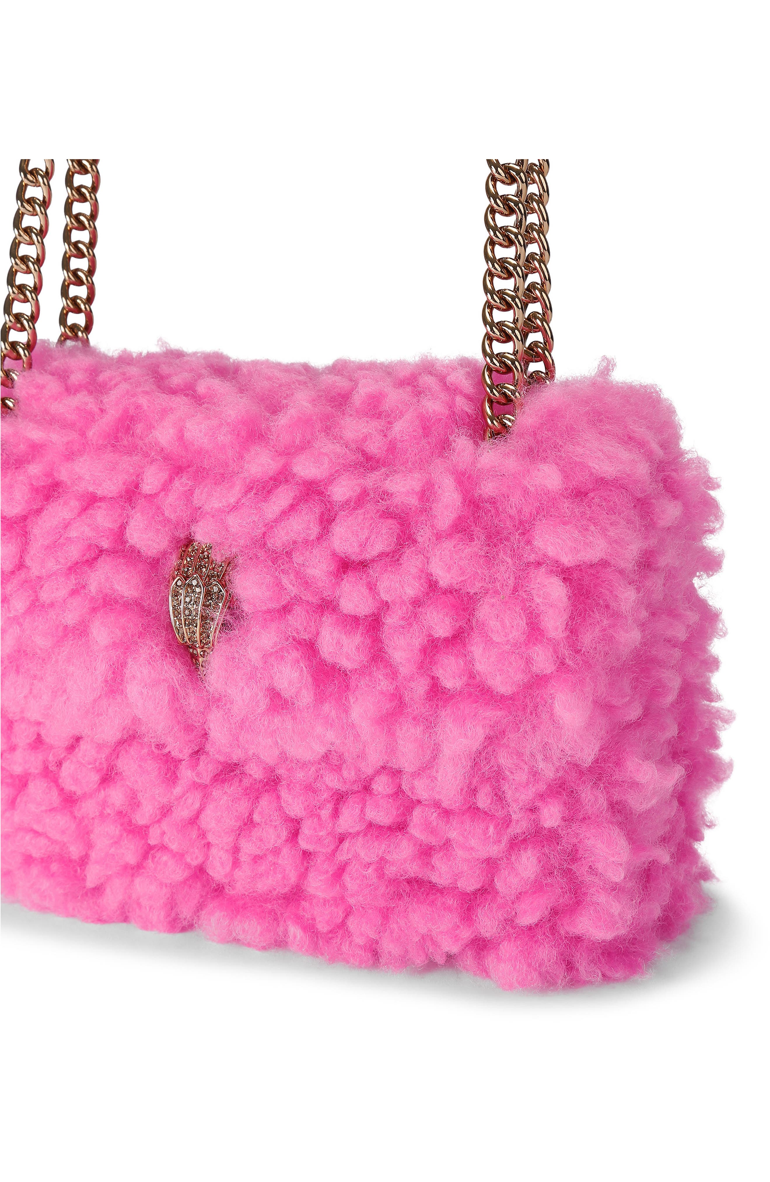 Mini Kensington Faux Fur Crossbody Bag, Alternate, color, PINK