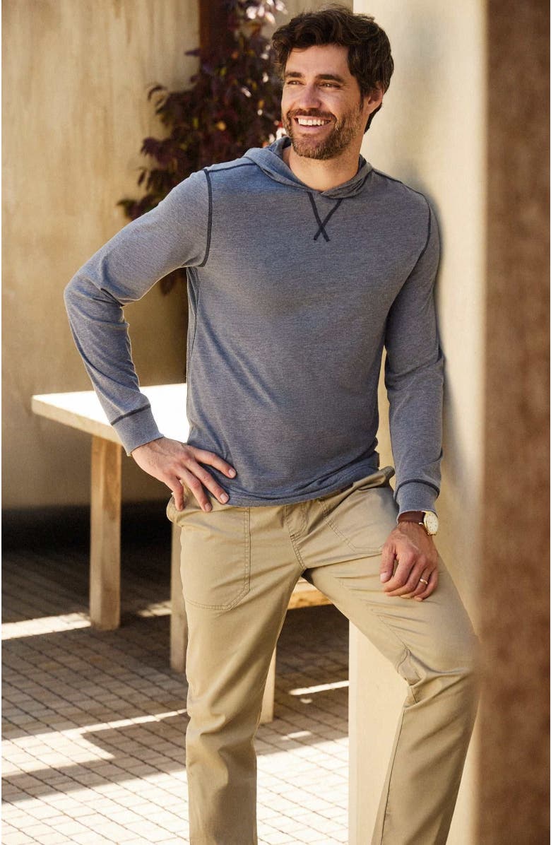 Surfside Supply Co. Harry Burnout Hooded Tee, Alternate, color, Navy Blazer