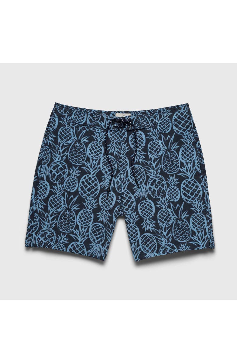 Surfside Supply Co. Duke 7.25" Pineapple Boardshort, Main, color, Blue