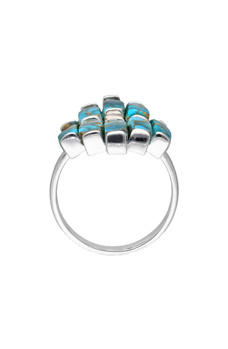YS GEMS Copper Turquoise Cluster Ring, Alternate, color,