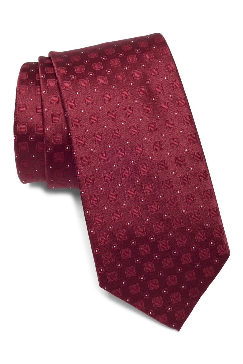 Vernon Geometric Tie, Main, color, RED