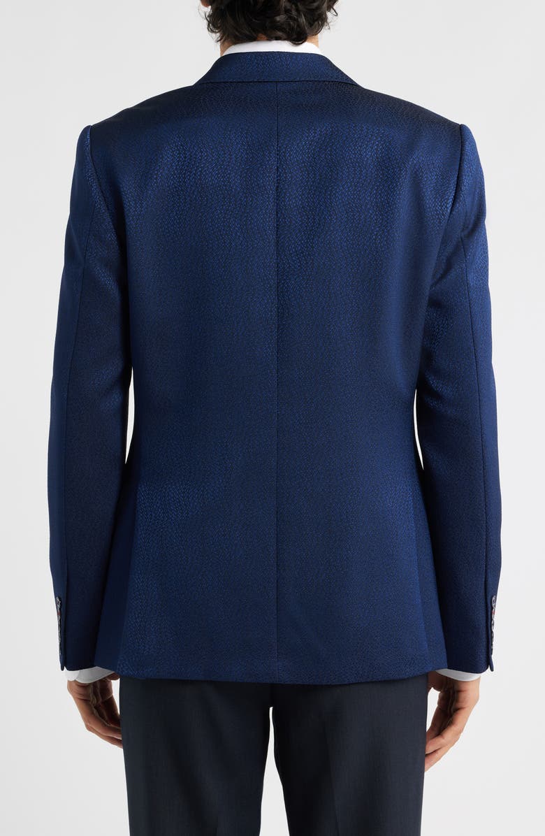 Siragusa Navy Jacquard Blazer, Alternate, color, Navy