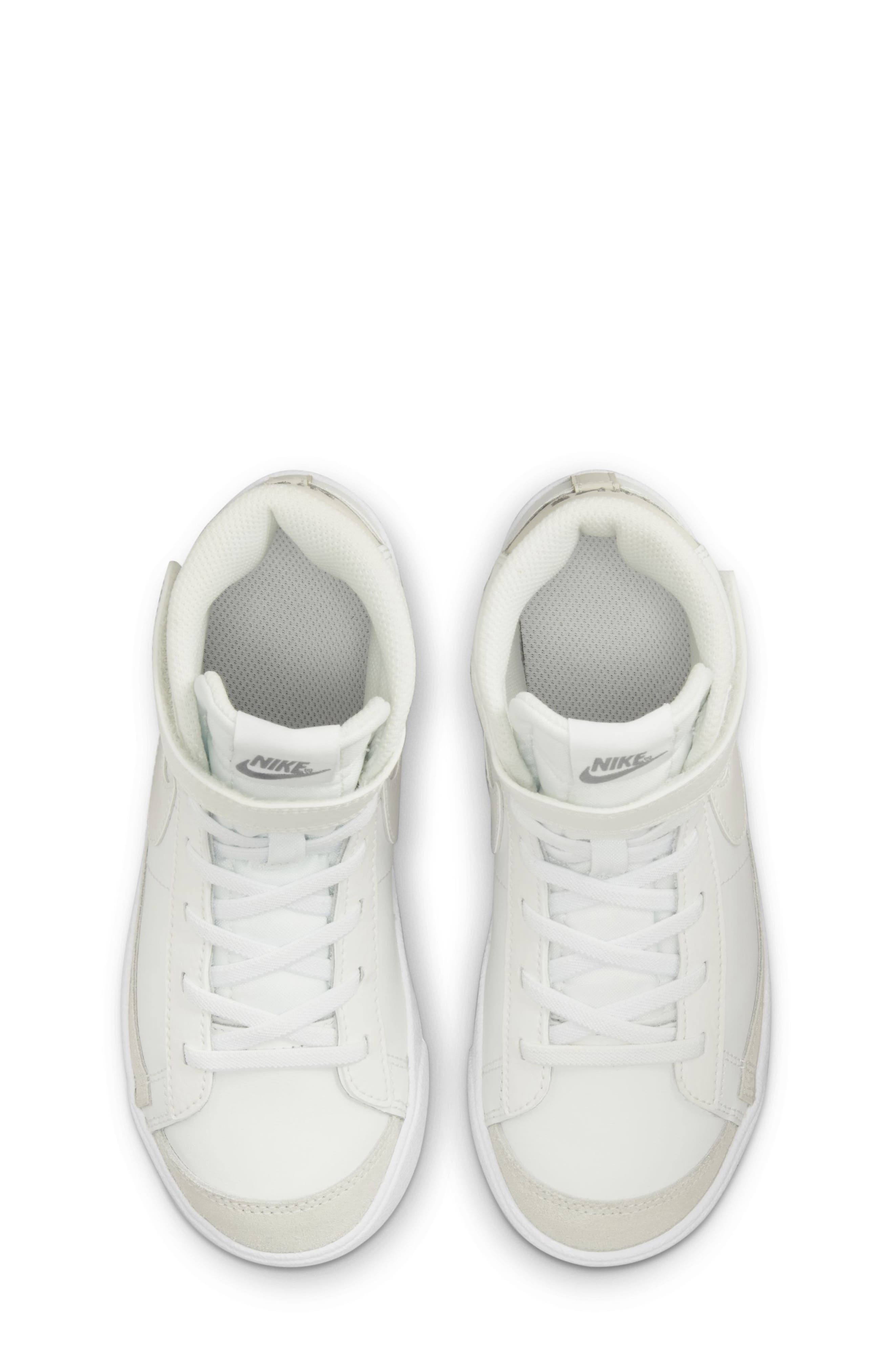 Kids' Blazer Mid '77 High Top Sneaker, Alternate, color, WHITE/ CLEAR/ BROWN/ WHITE