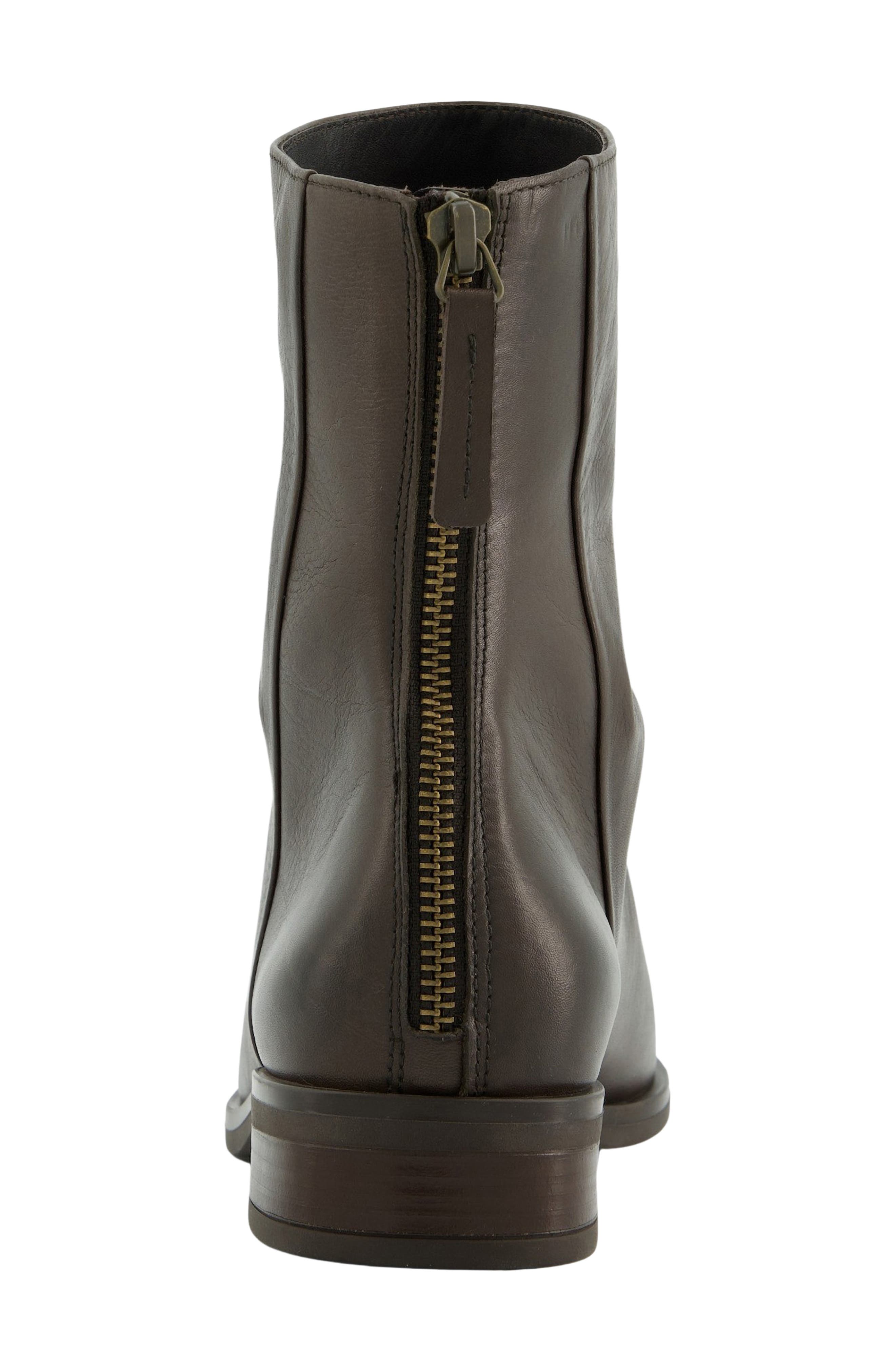 Flair Bootie, Alternate, color, MOCHA SILKY LEATHER