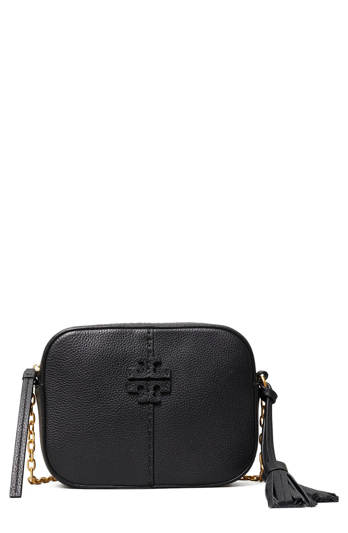 Tory Burch McGraw Leather Camera Bag, Main, color, 