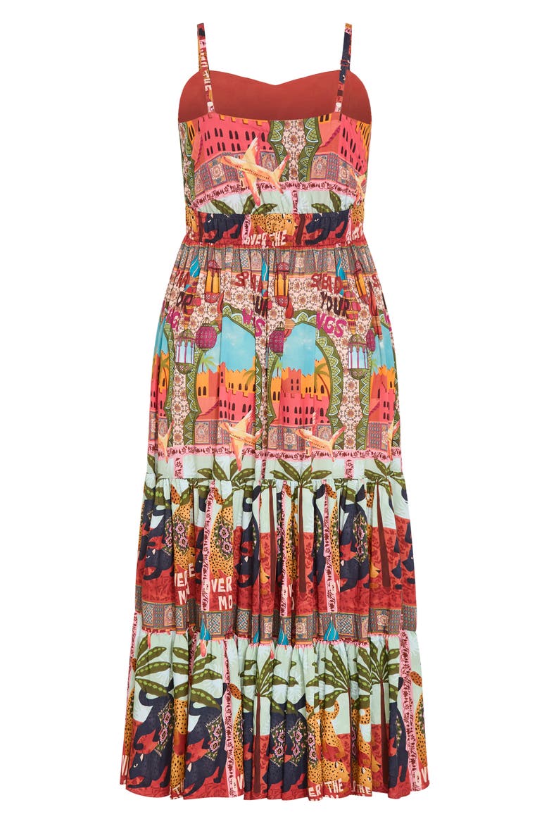 Karina Print Sleeveless Maxi Dress, Alternate, color, FOOLS PARADISE