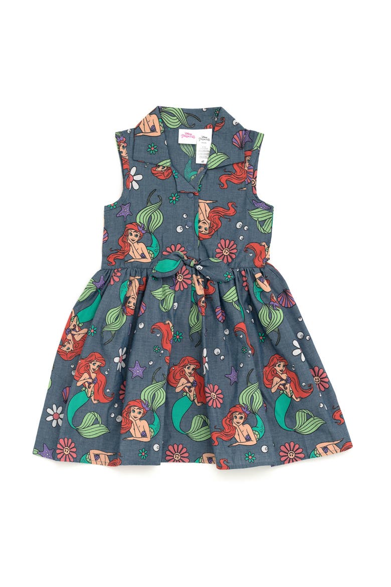 Princess Chambray Dress, Main, color, Ariel Medium Blue