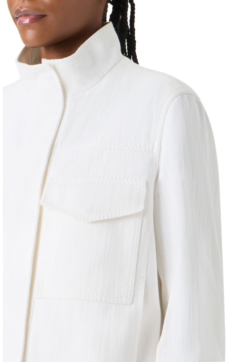 Stretch Denim Jacket, Alternate, color, CREAM