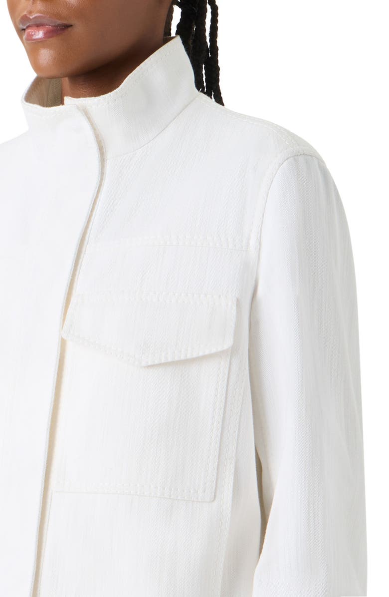 Akris punto Stretch Denim Jacket, Alternate, color, Cream