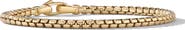 David Yurman Box Chain Bracelet in 18k Yellow Gold, 3.4mm