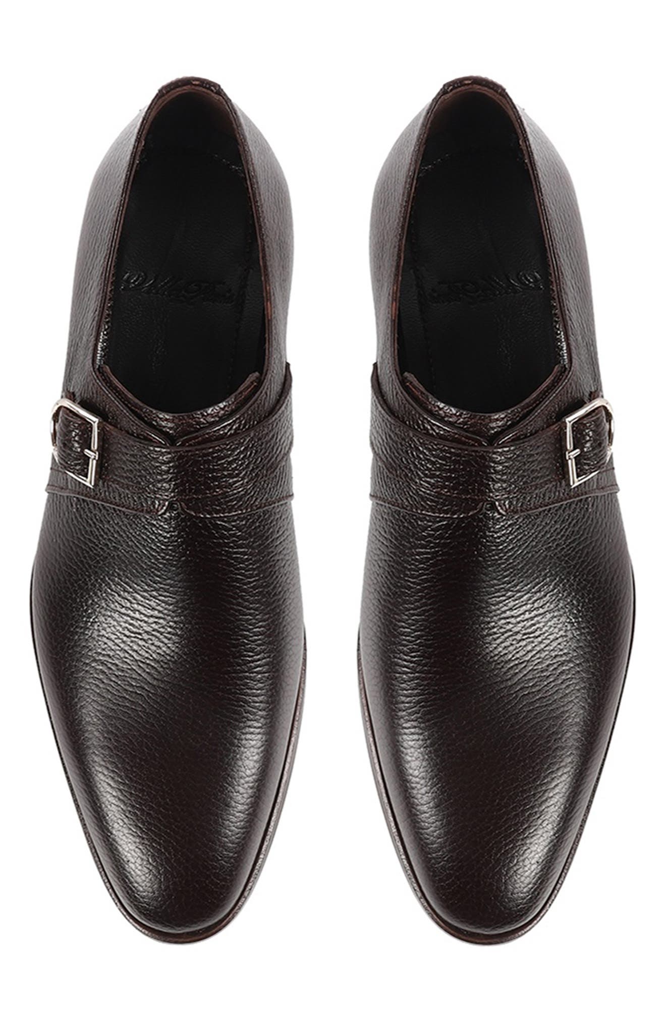 Astra Monk Shoe, Alternate, color, DARK BROWN