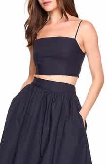 Susana Monaco Lace Back Poplin Camisole
