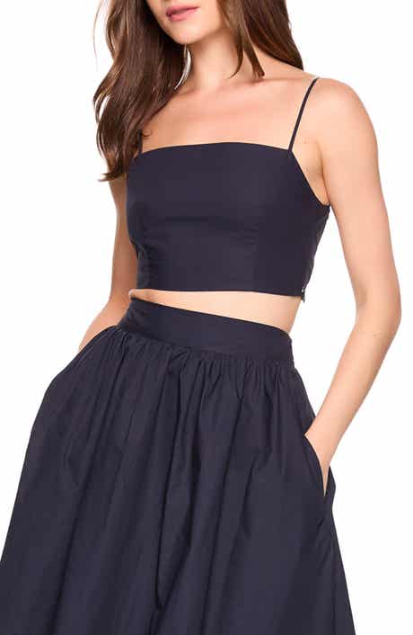 Susana Monaco Lace Back Poplin Camisole
