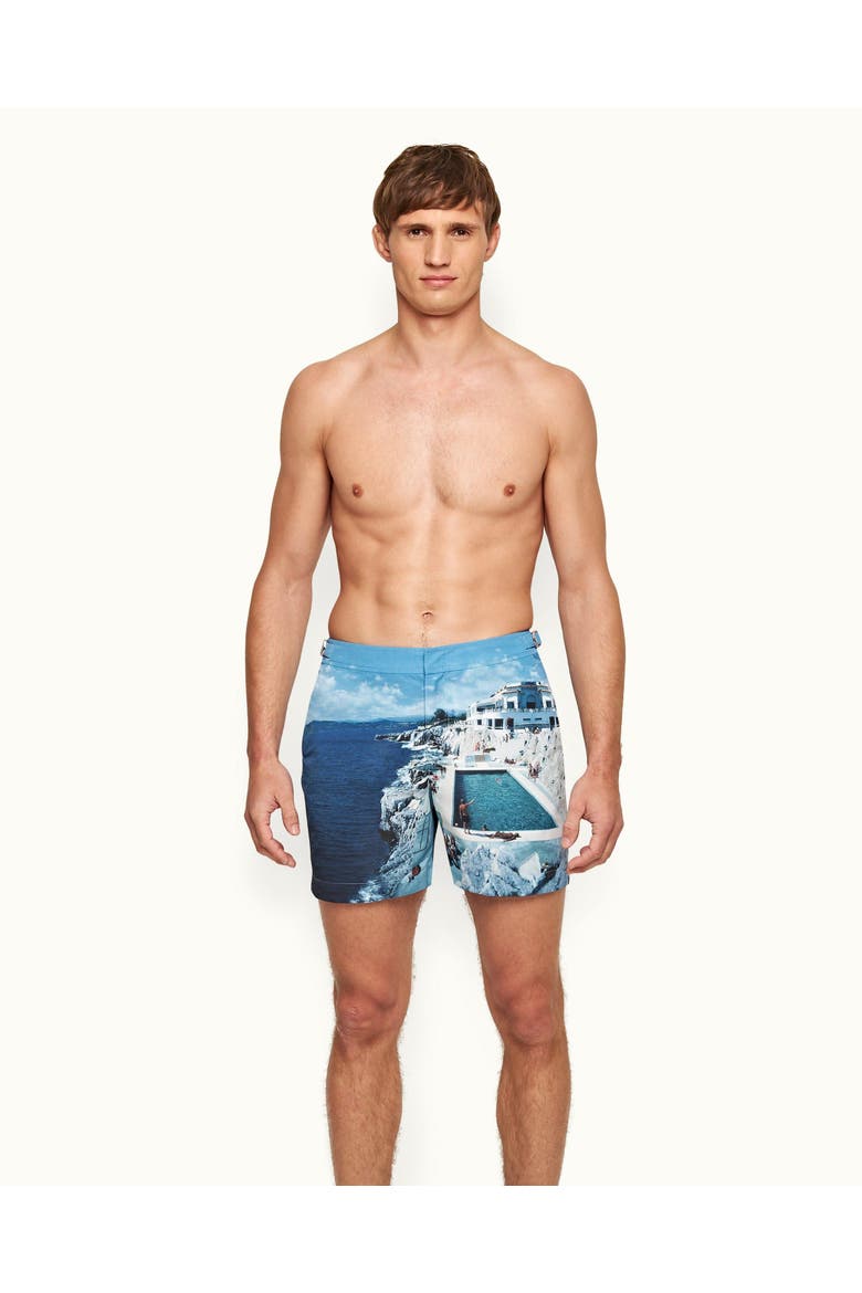 Bulldog Mid-Length Swim Shorts, Main, color, ROC POOL II