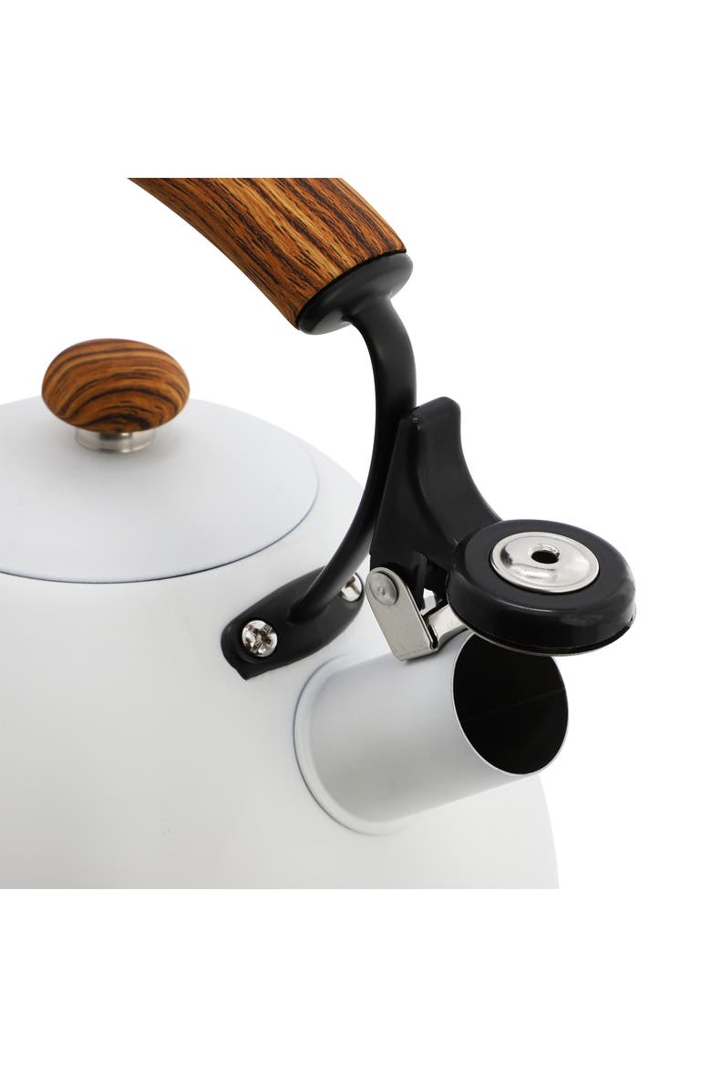 3.2 Quart Whistling Tea Kettle, Alternate, color, Matte White