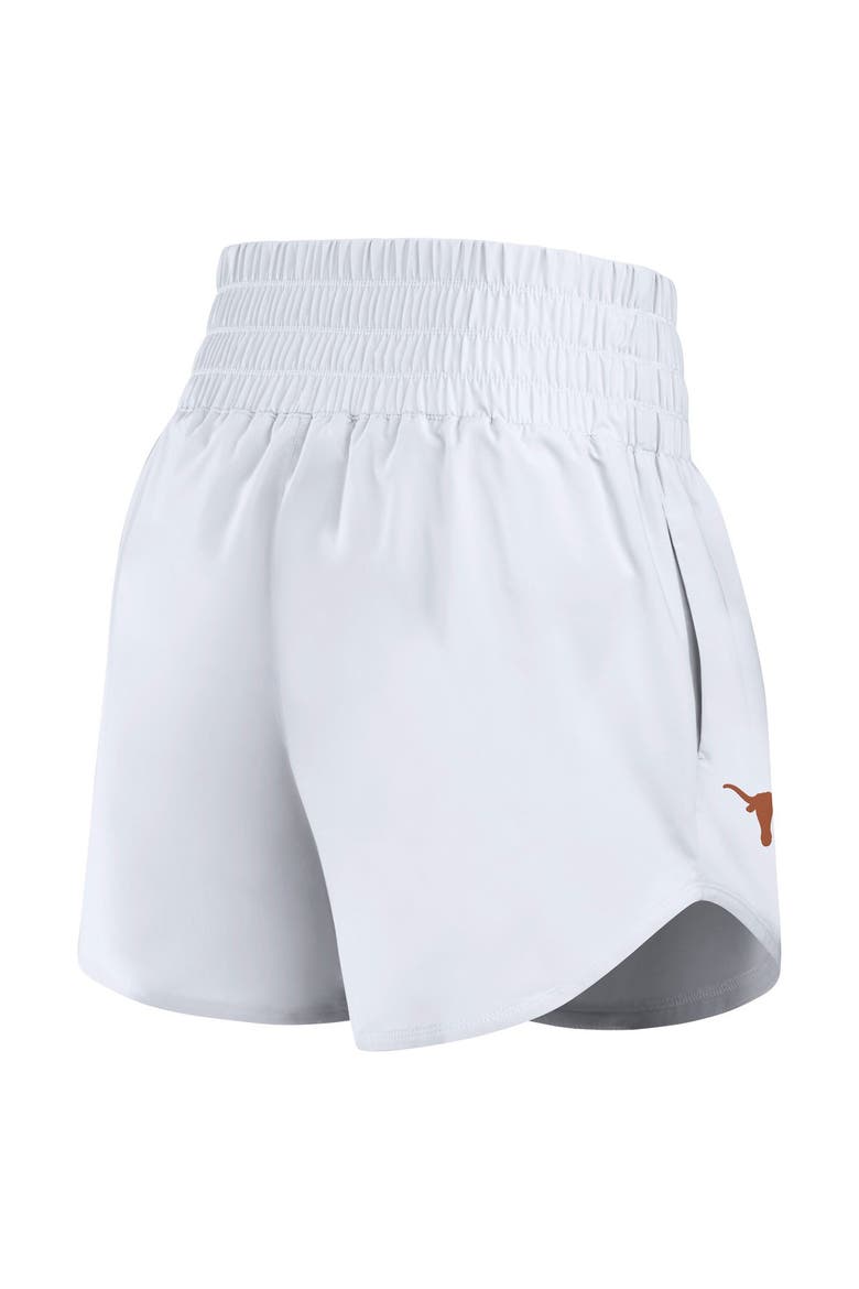 Women's Nike White Texas Longhorns Performance One Dri-FIT High-Rise Shorts, Alternate, color, White