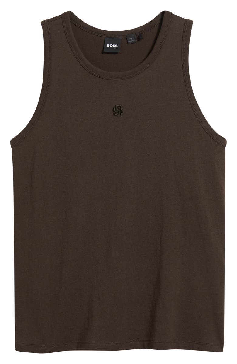 BOSS Eveysa Knit Tank, Main, color, Cave Brown
