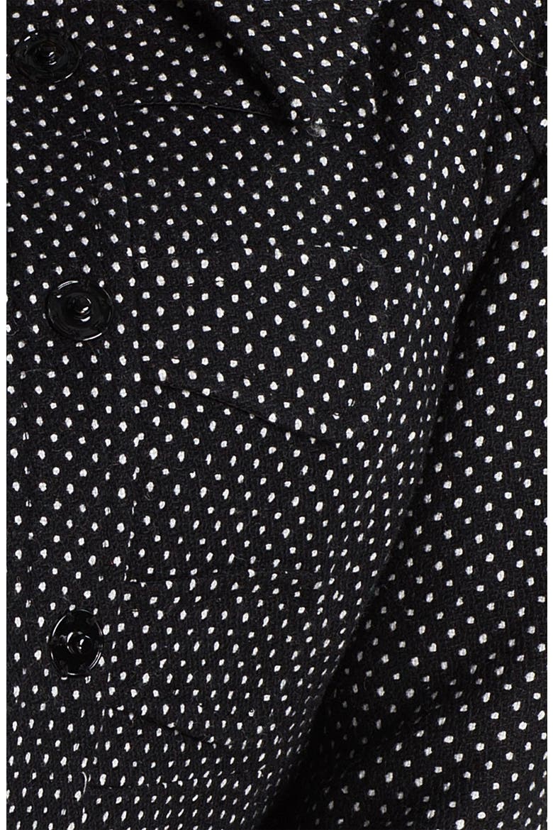 BP. Mini Dot Coat, Alternate, color, BLACK/ WHITE