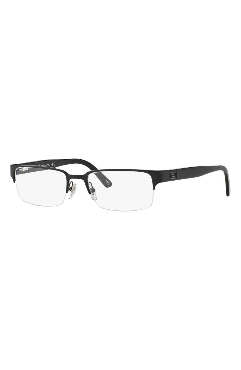 Versace 53mm Rectangle Optical Glasses, Alternate, color,