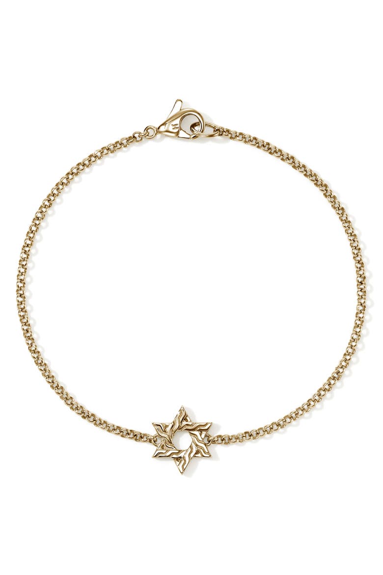 JH Essentials Star of David Bracelet, Main, color, GOLD