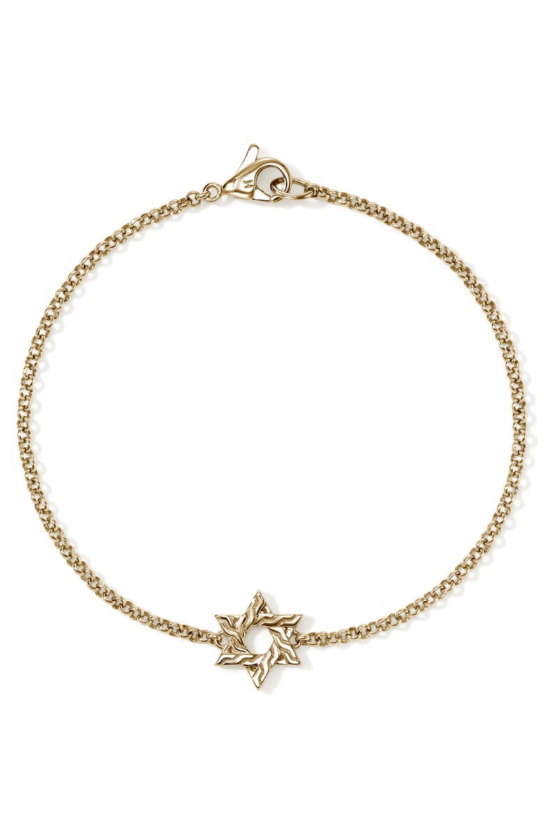 John Hardy JH Essential Star of David Bracelet, Main, color, Gold