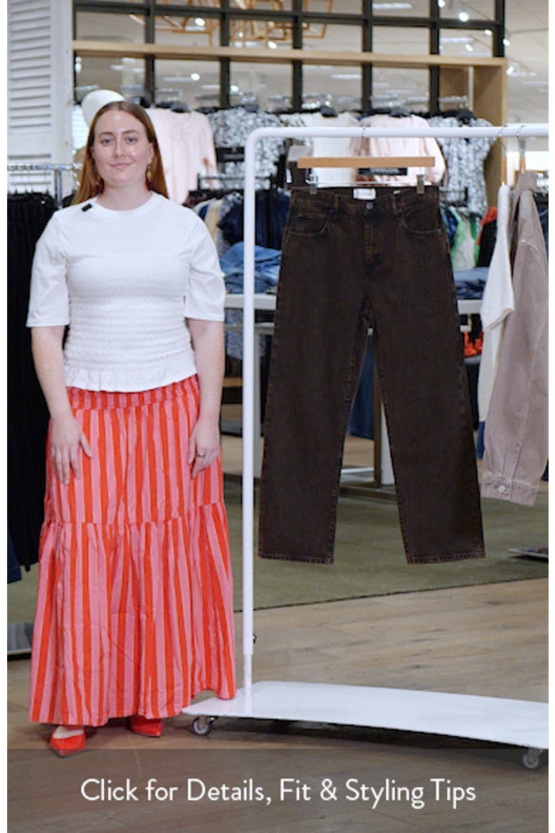 The Hang High Waist Ankle Straight Leg Jeans video