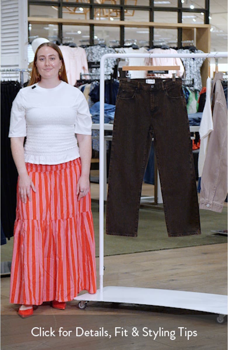 The Hang High Waist Ankle Straight Leg Jeans