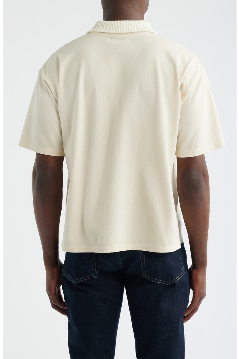 Half Zip Polo, Alternate, color, LIGHT STONE