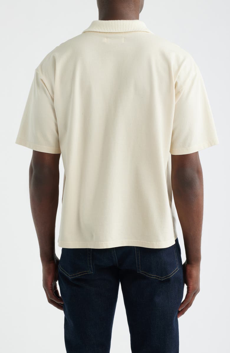 FRAME Half Zip Polo, Alternate, color, Light Stone