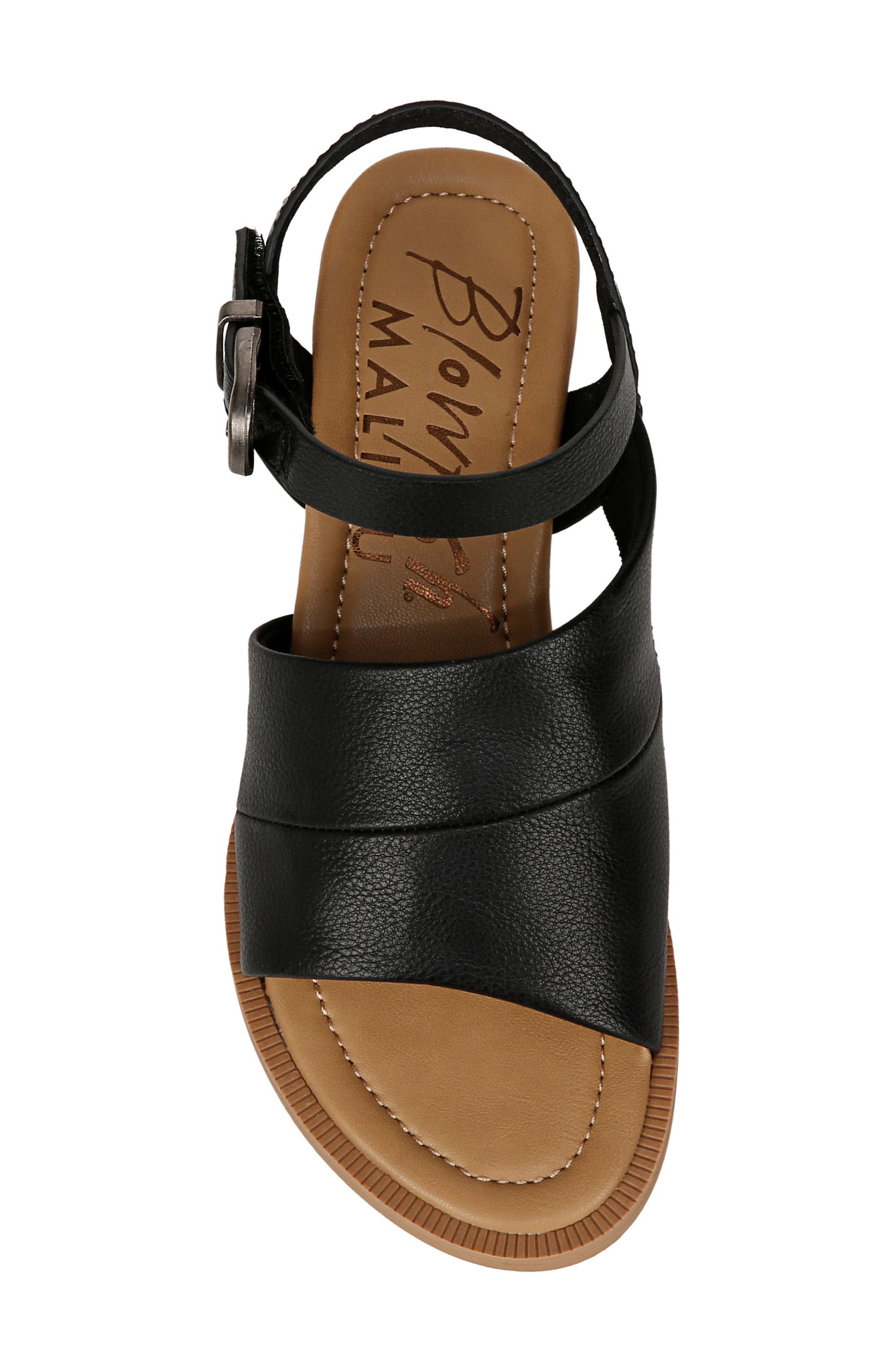 Blowfish Malibu Ardice Sandal, Alternate, color, Black Faux Leather