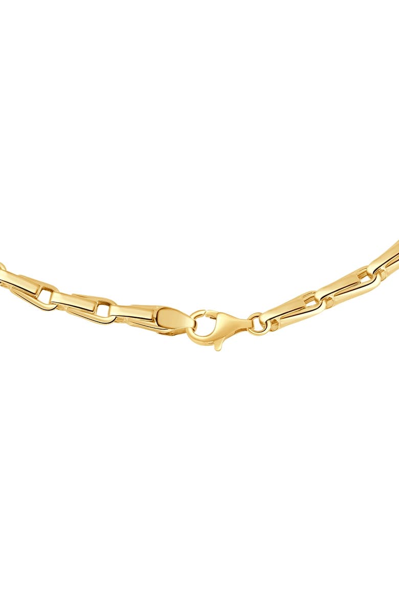 Bliss Diamond 14k Gold Women's 24" Chain Necklace 15 Grams 4.5mm Thick, Alternate, color, 14K Yellow Gold