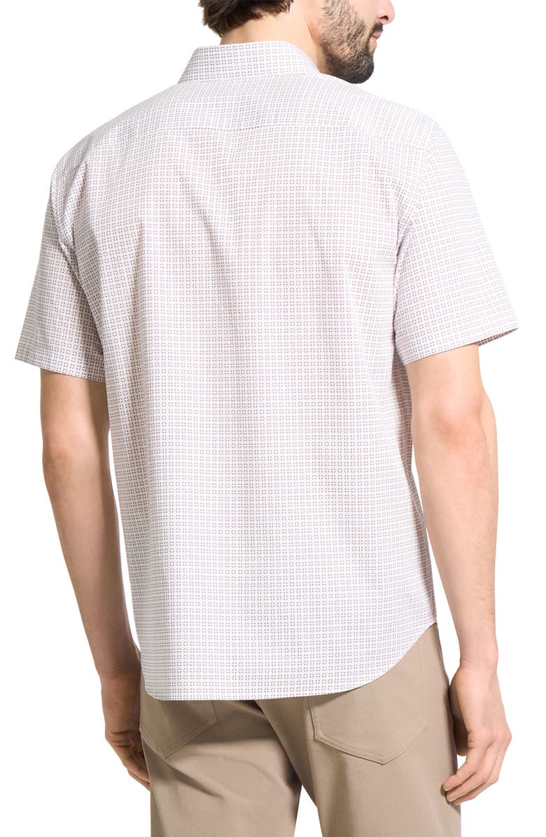 Theory Irving Short Sleeve Button-Up Shirt, Alternate, color, Port Multi