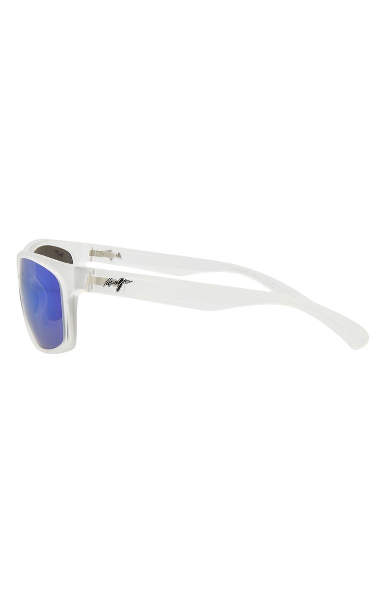 Maui Jim 62mm Polarized Rectangular Sunglasses, Alternate, color, Crystal Crystal Blue