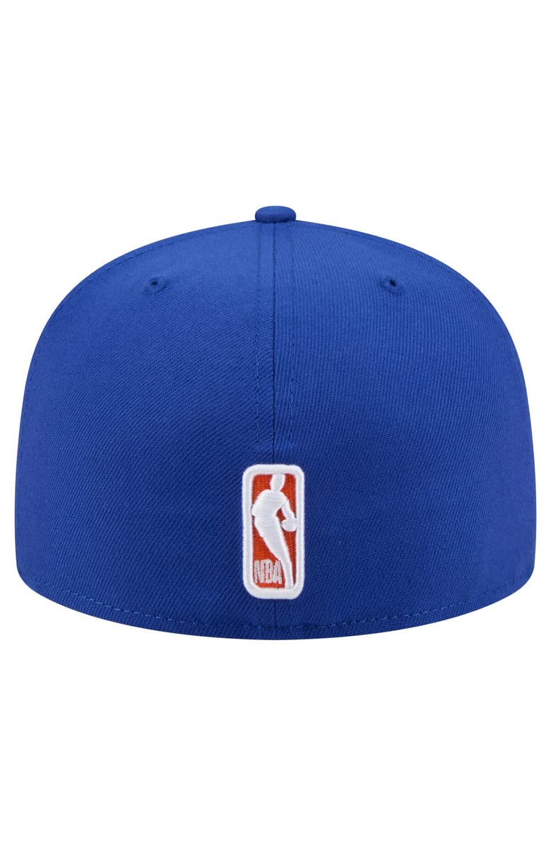 New Era Men's New Era Blue New York Knicks State Stitch 59FIFTY Fitted Hat, Alternate, color, 