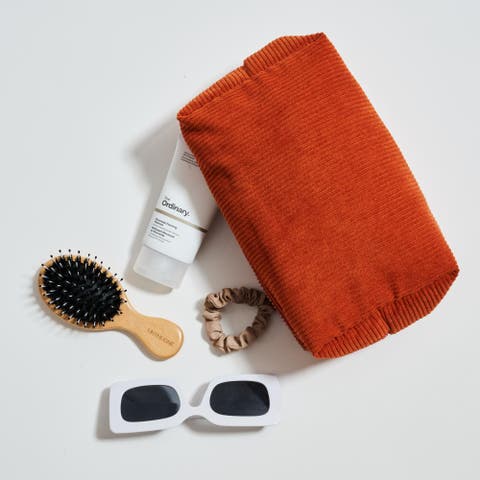 Cordially Yours - Corduroy Cosmetic & Travel Organizer Pouch