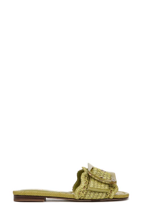 SAM EDELMAN SAM EDELMAN BAMBI RAFFIA BUCKLE SLIDE SANDAL 