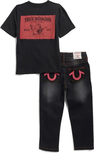 Kids' Horseshoe Graphic T-Shirt & Jeans Set