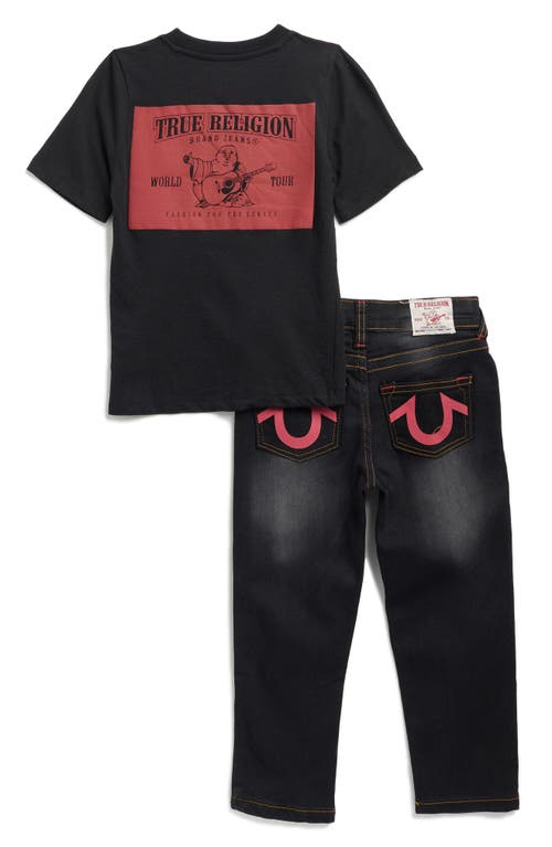 True Religion Horseshoe Graphic T-shirt & Jeans Set In Black