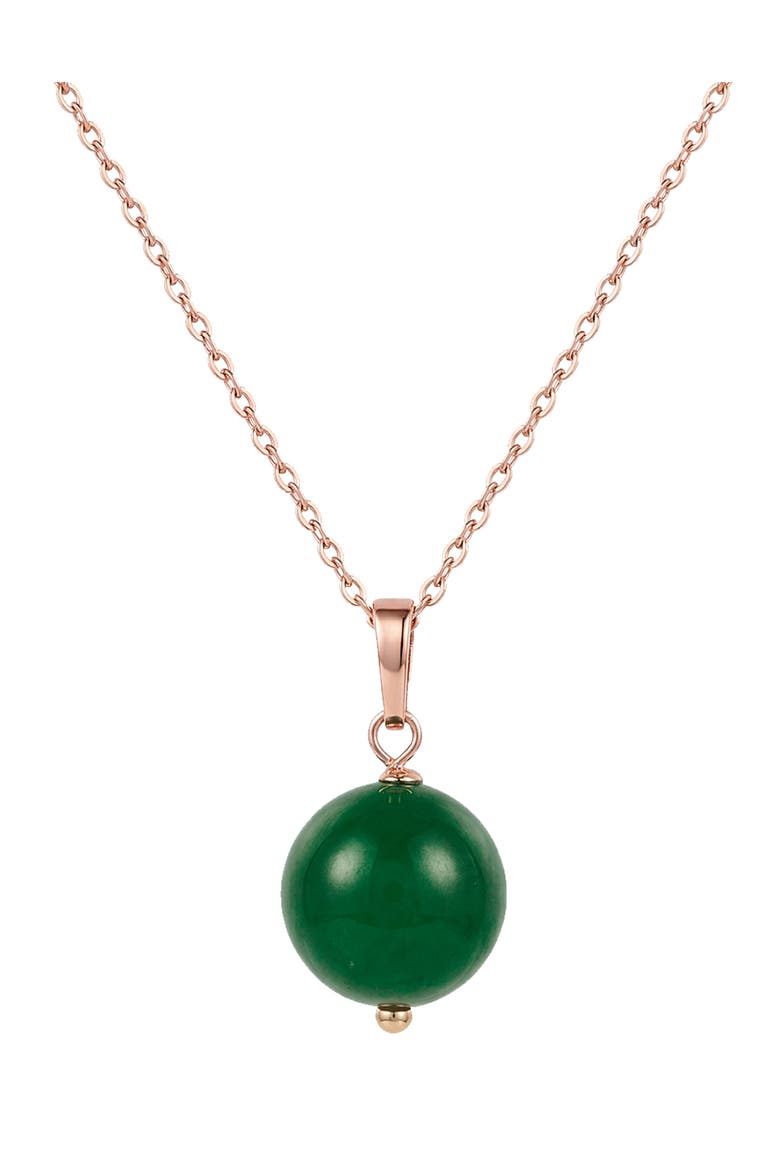 Greene Green Jade Pendant Necklace, Main, color, Green