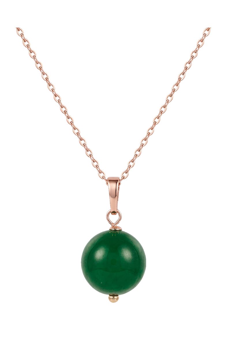 seree Greene Green Jade Pendant Necklace, Main, color, Green