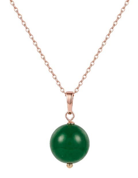 Greene Green Jade Pendant Necklace