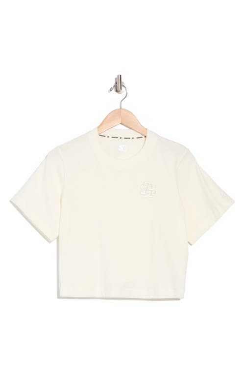 Starter Short Sleeve Crop T-shirt In Egret