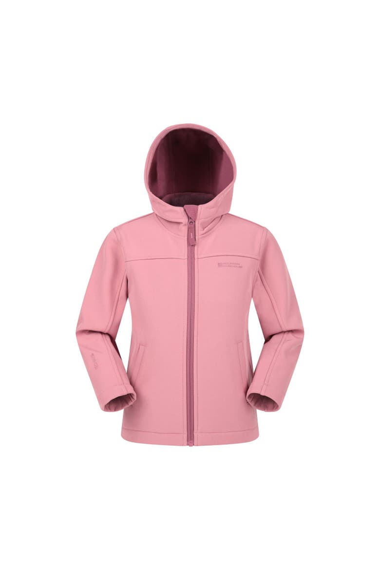 Childrens/Kids Water Resistant Soft Shell Jacket, Main, color, Light Pink
